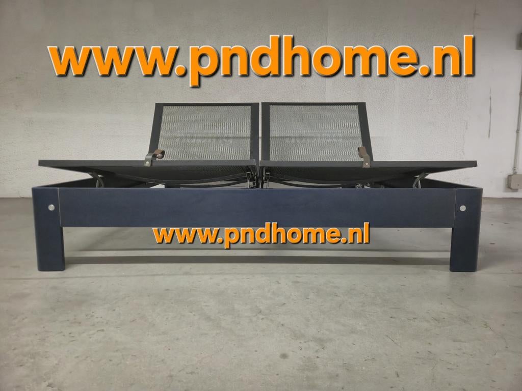 Auping Auronde 1000 (180x200) Blauw | Luxe verstelbaar bed, Verstelbaar, Eenpersoons, Ophalen of Verzenden, Zo goed als nieuw