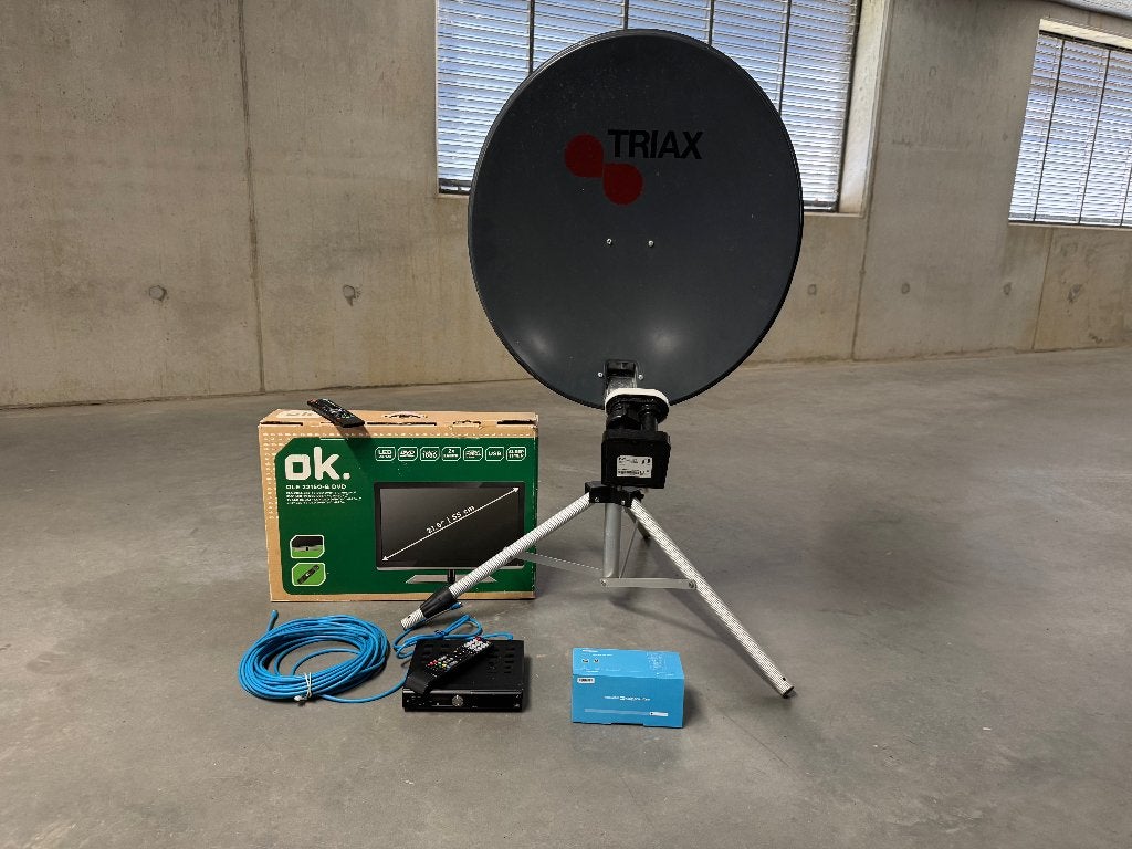 Satelliet TV compleet incl. satfinder, Ophalen, Gebruikt, (Schotel)antenne-accessoires, Overige merken