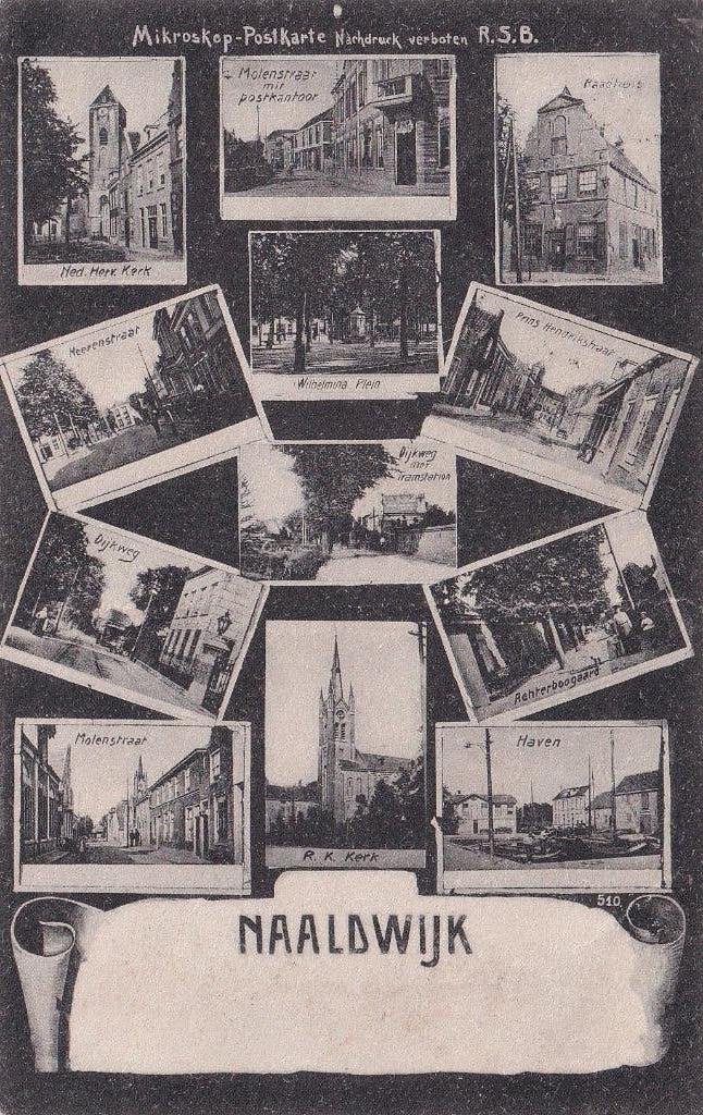 Naaldwijk, Verzamelen, Ansichtkaarten | Nederland, Verzenden, Voor 1920, Gelopen, Zuid-Holland