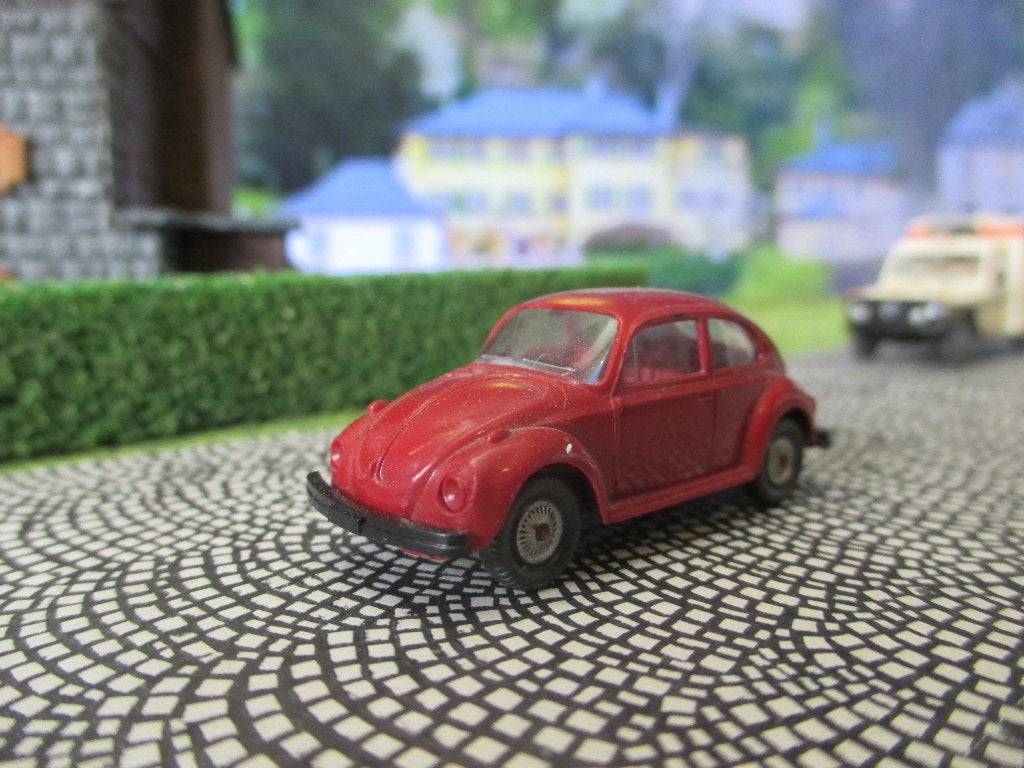Volkswagen 1303 - Wiking VW Kever rood met rood interieur, Ophalen of Verzenden, Gebruikt, Auto, Rietze
