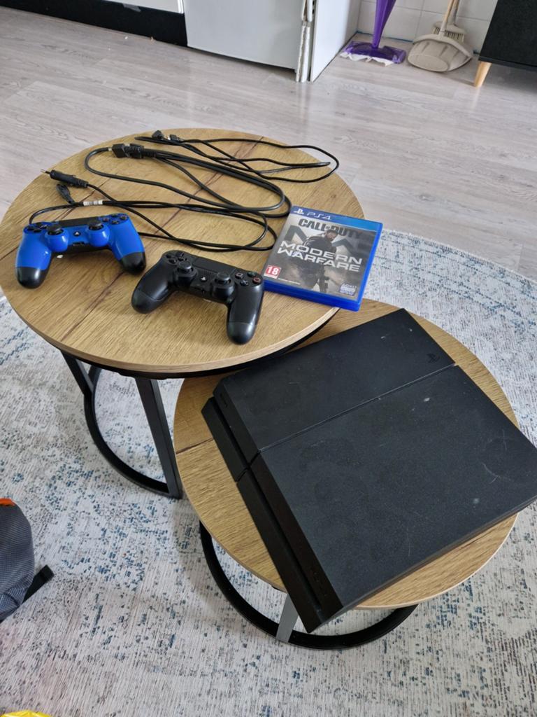 Ps4 500gb, Spelcomputers en Games, Spelcomputers | Sony PlayStation 4, Ophalen, Met 2 controllers, Original, 500 GB