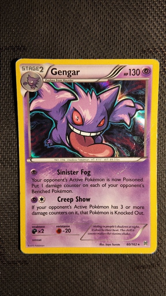 Gengar 60 BREAKthrough | Pokemon kaart, Ophalen, Losse kaart, Foil