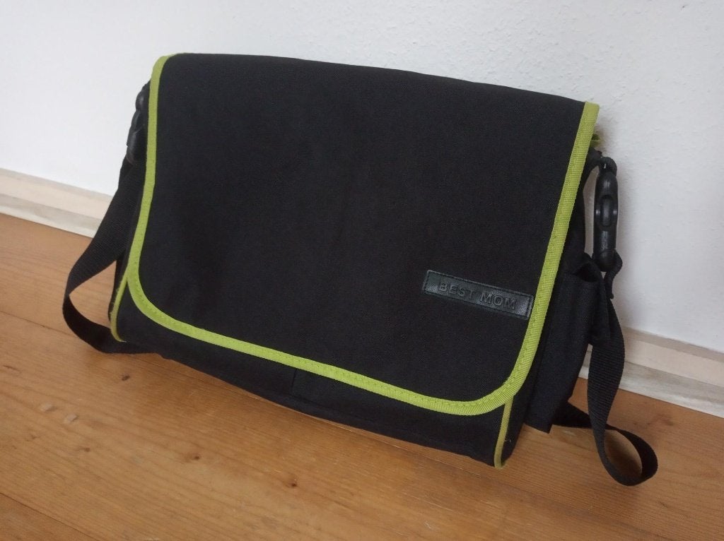 Luiertas Best Mom Nieuw, Verzorgingstas, Schoudertas functie, Zwart, Nieuw
