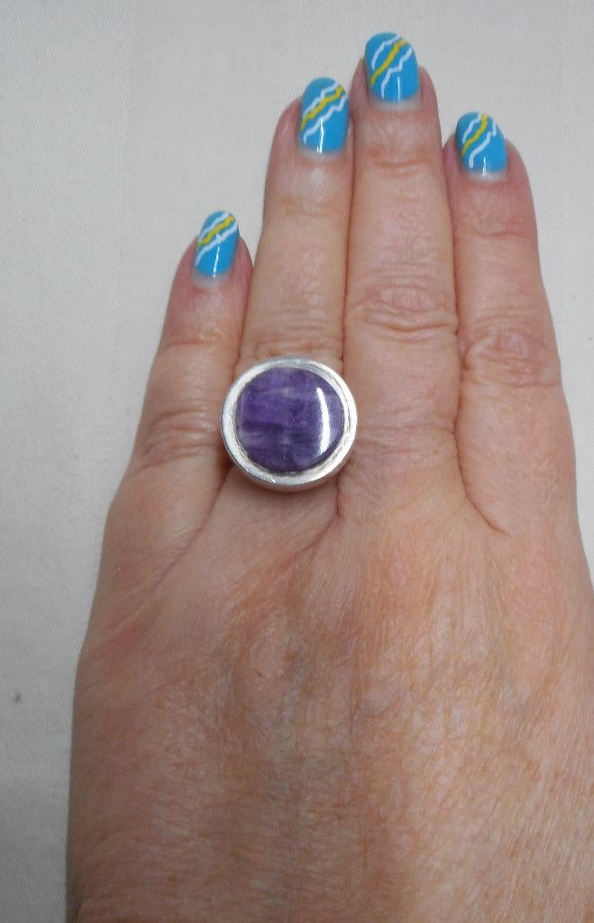 Zilveren modernist ring Kupittaan Kulta Turku nr.1666, Verzenden, Dame, Zilver, Zilver