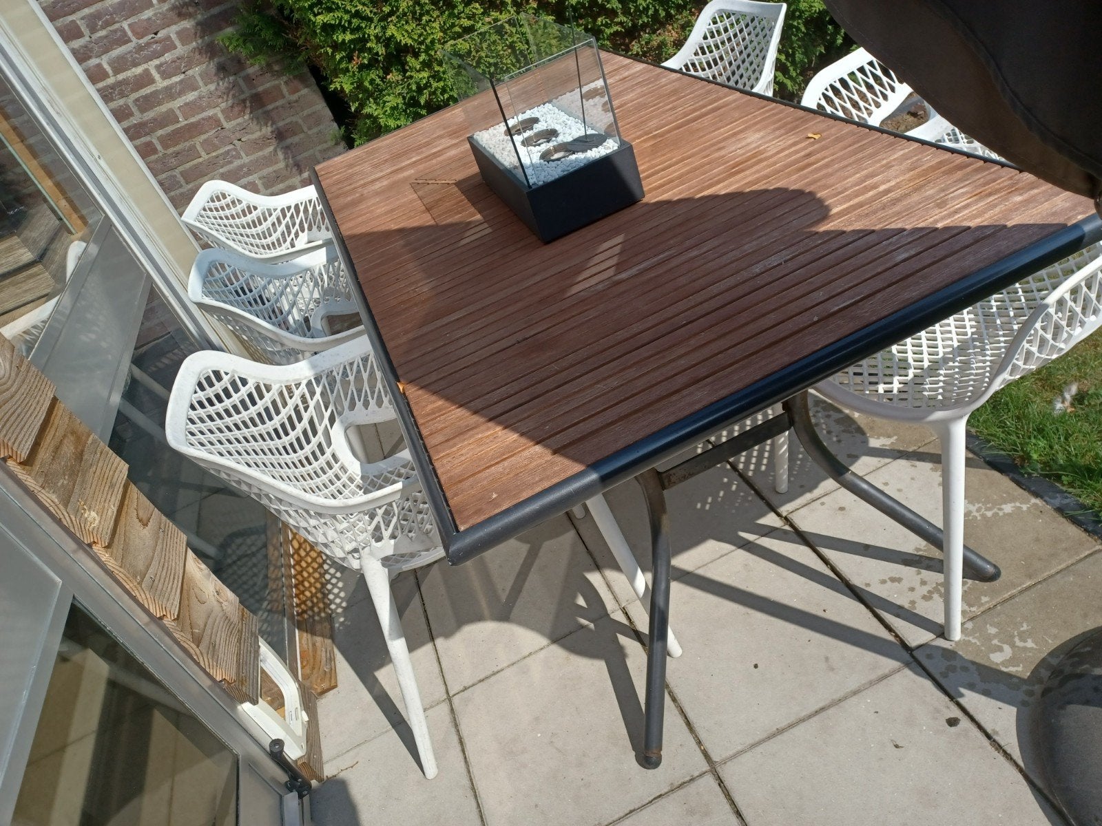 Tafel met 6 stoelen., Ophalen, Kunststof