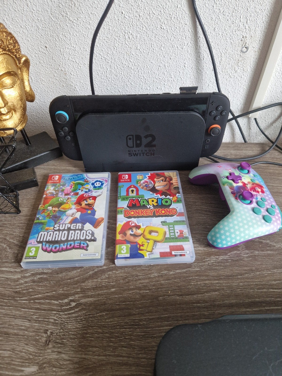 Switch 2 met 5 spellen en 2 pro controllers, Spelcomputers en Games, Spelcomputers | Nintendo Switch, Ophalen, Met games, Met 2 controllers