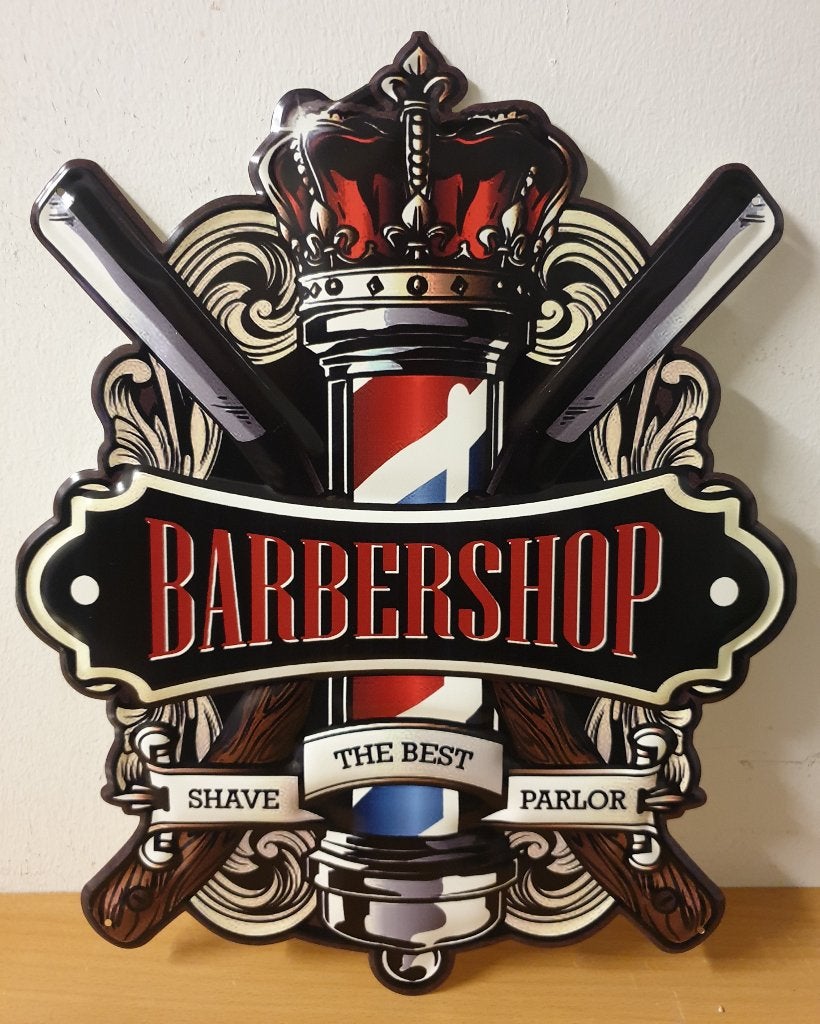 Barbershop best parlor kapper reclamebord van metaal deco