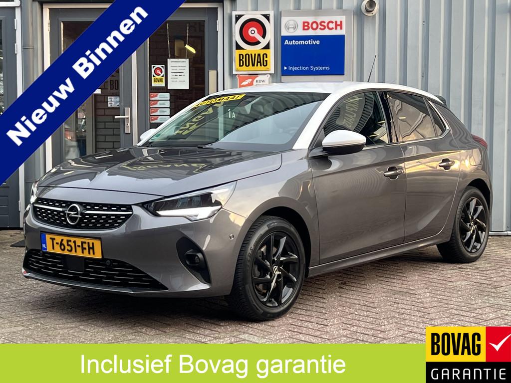 Opel Corsa 1.2 GS Line | AUTOMAAT | CAMERA | CARPLAY | LED |, 101 pk, Gebruikt, Leder en Stof, 3 cilinders