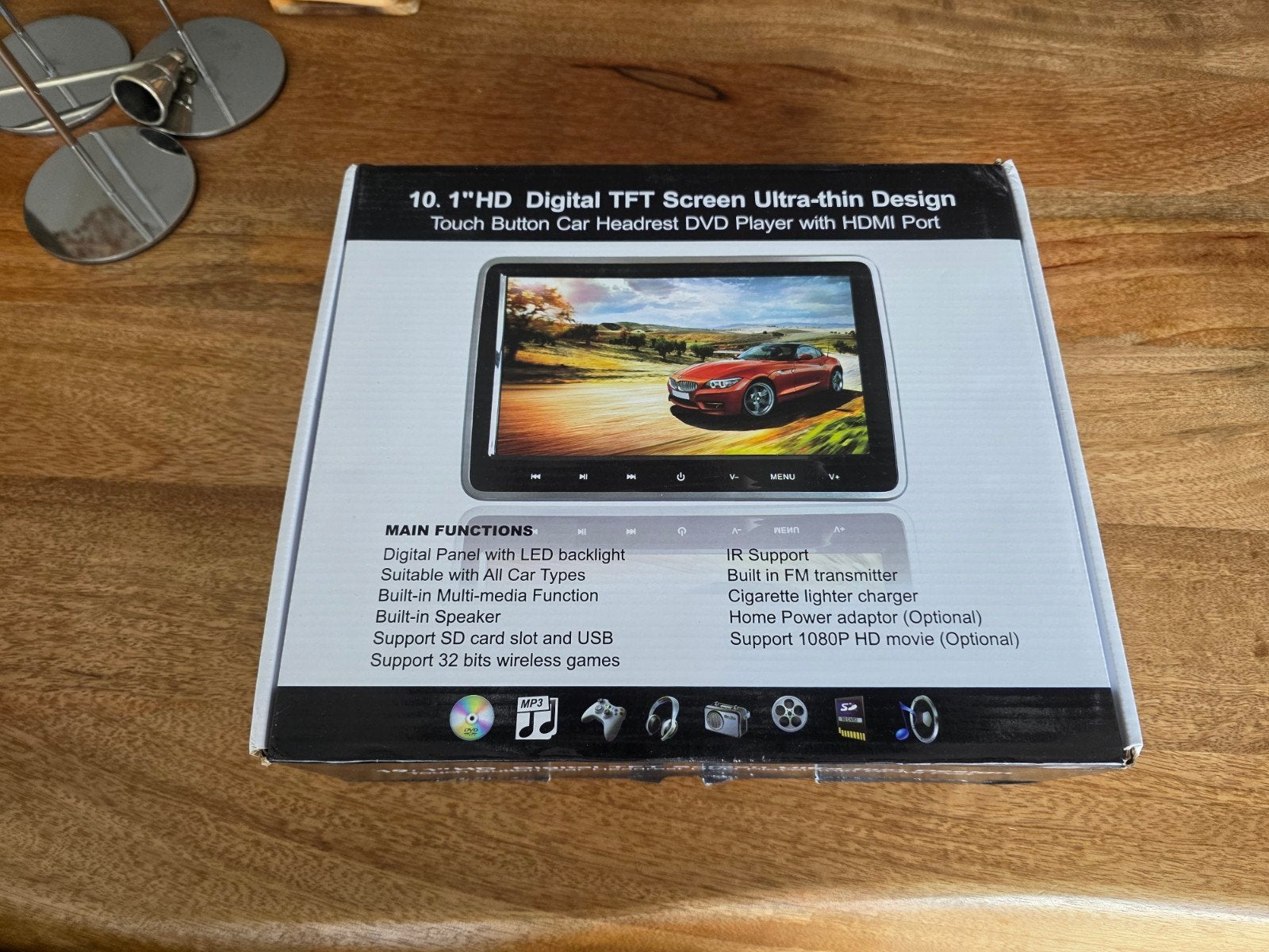 10.1" HD TFT Scherm Auto Hoofdsteun DVD Speler HDMI, Ophalen of Verzenden, Nieuw