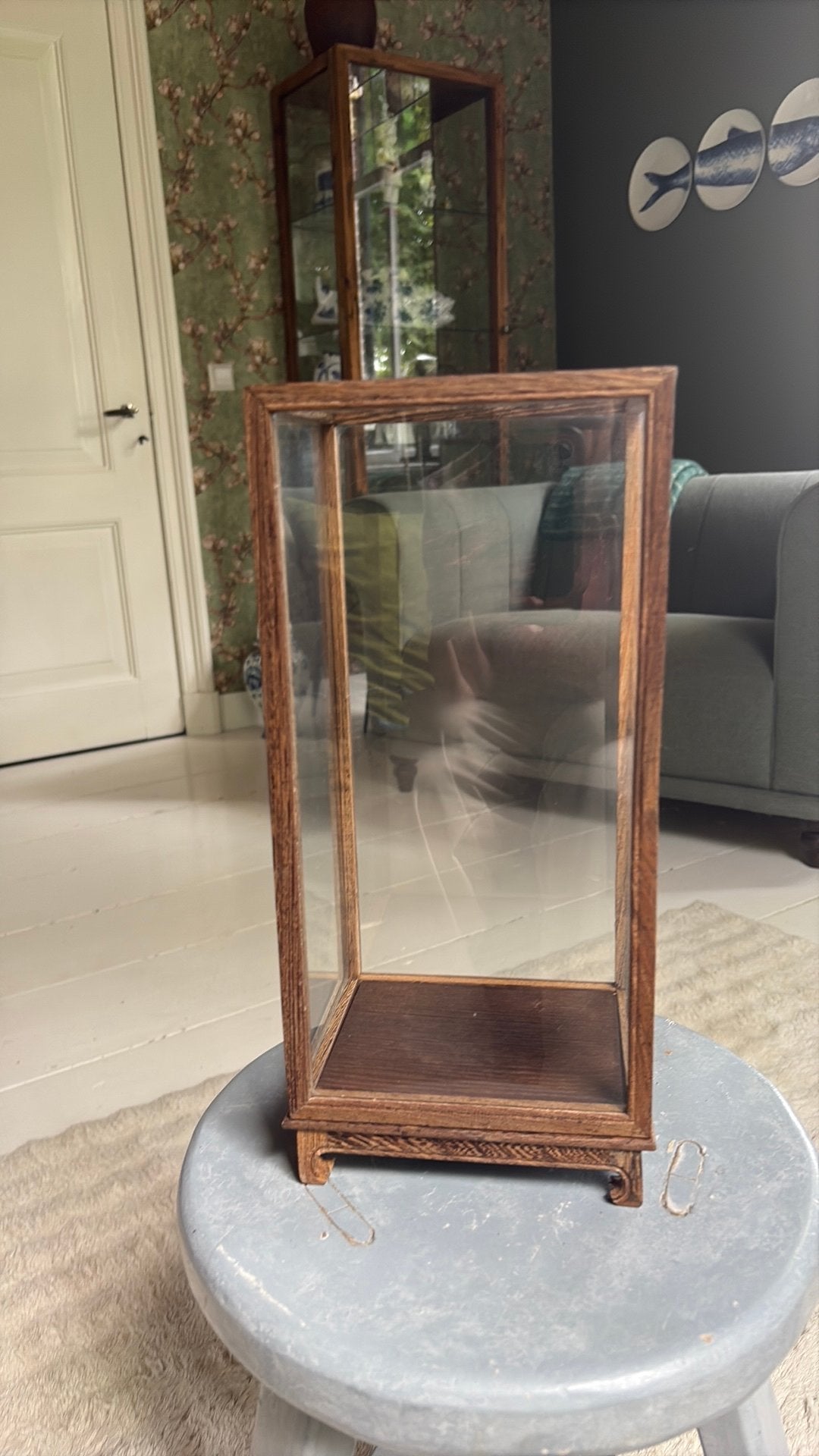 Pols Potten vitrine/stolp, Huis en Inrichting, Woonaccessoires | Stolpen, Hout, Ophalen of Verzenden, Zo goed als nieuw