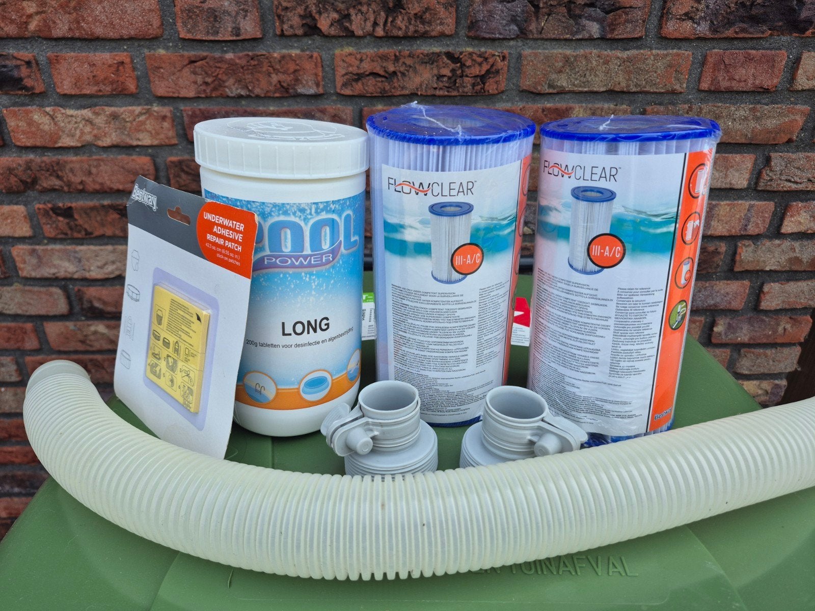 Zwembad accessoires: filters, reparatieset, chloor, slang, Tuin en Terras, Zwembad-toebehoren, Ophalen, Gebruikt, Filter