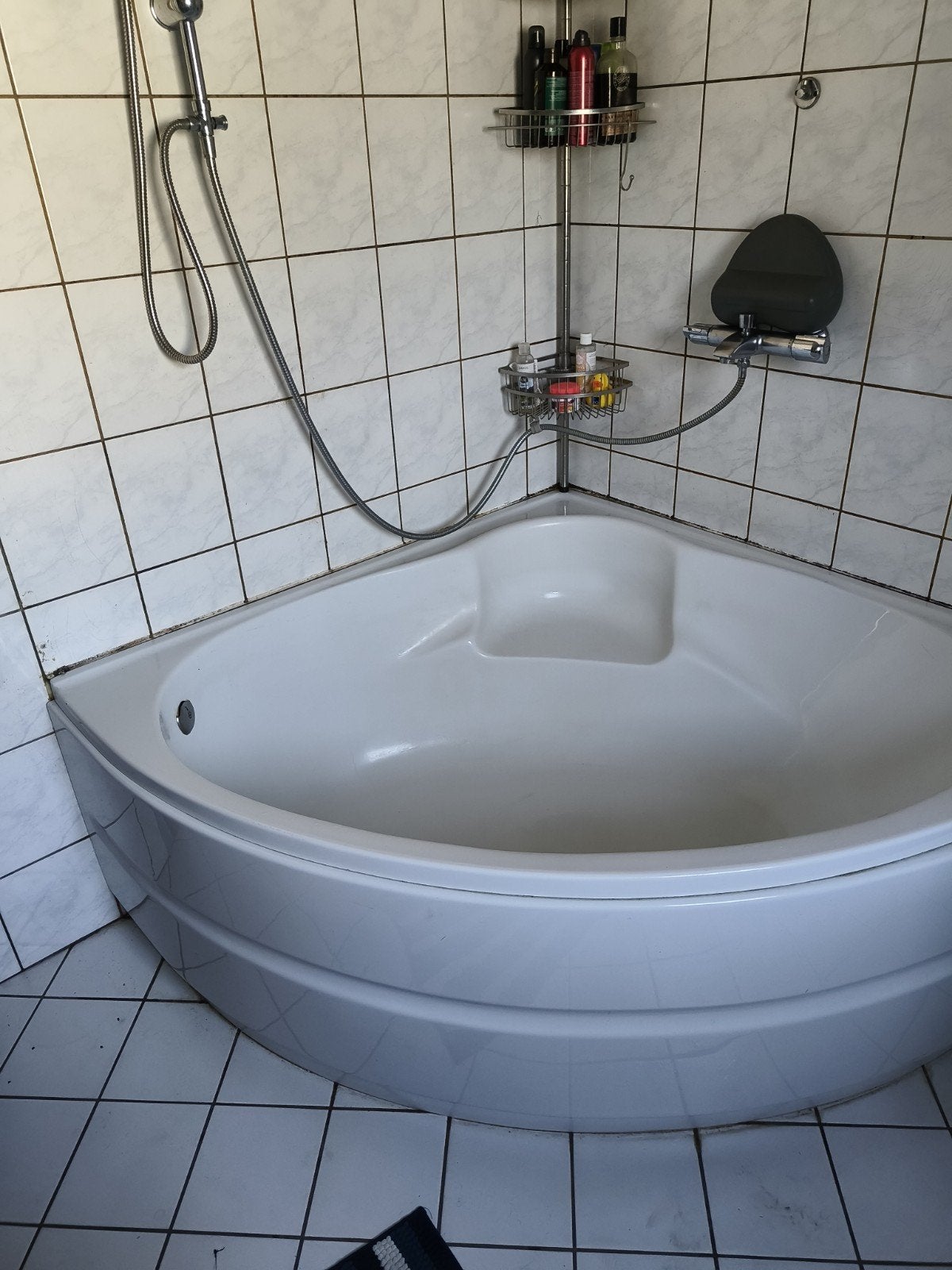 Hoekbad, Ophalen, Gebruikt, Chroom, Bad