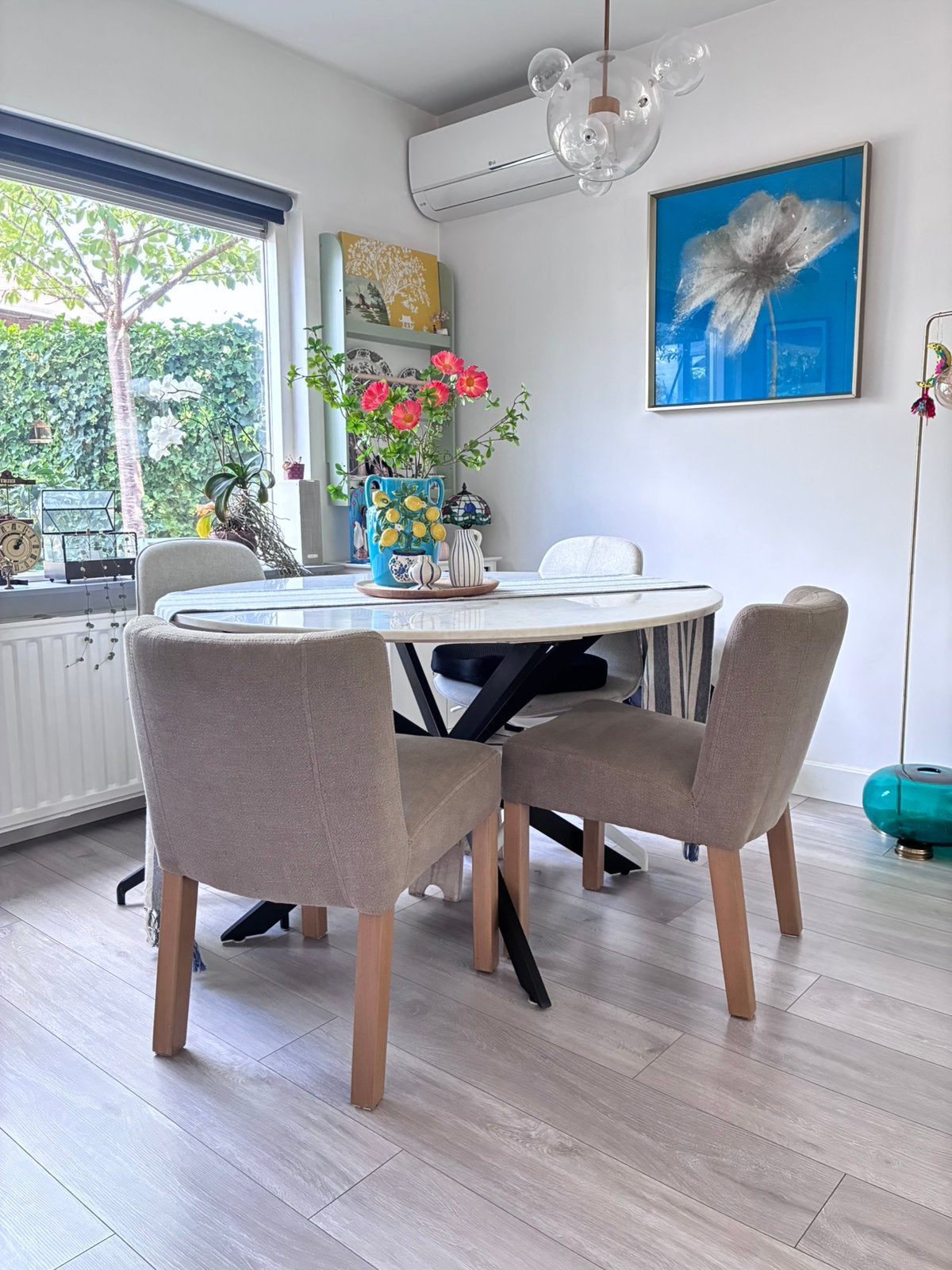 Vier eetkamerstoelen in zeer nette staat, Ophalen, Overige kleuren, Zo goed als nieuw, Vier