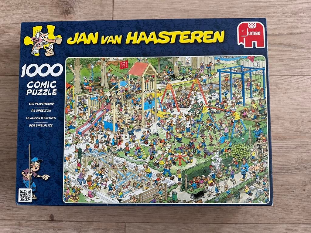 Puzzel Jan van Haasteren De Speeltuin 1000 stukjes, Ophalen, 500 t/m 1500 stukjes, Zo goed als nieuw