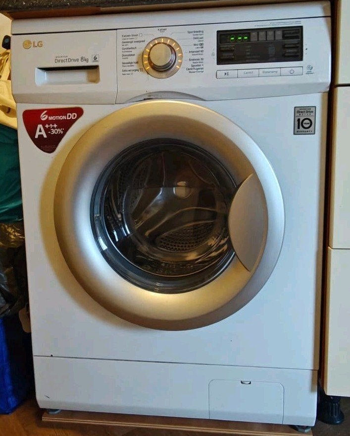 LG FH4B8TDA,  8kg, Witgoed en Apparatuur, Wasmachines, Ophalen, 1200 tot 1600 toeren, Gebruikt, Energieklasse A of zuiniger