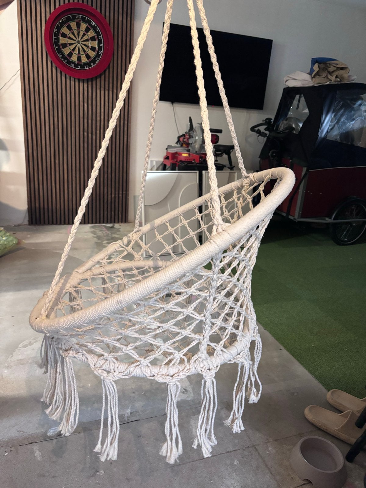 Hangstoel NITTEDAL Ø80 off-white, Wit, Ophalen of Verzenden, Zo goed als nieuw, Eén
