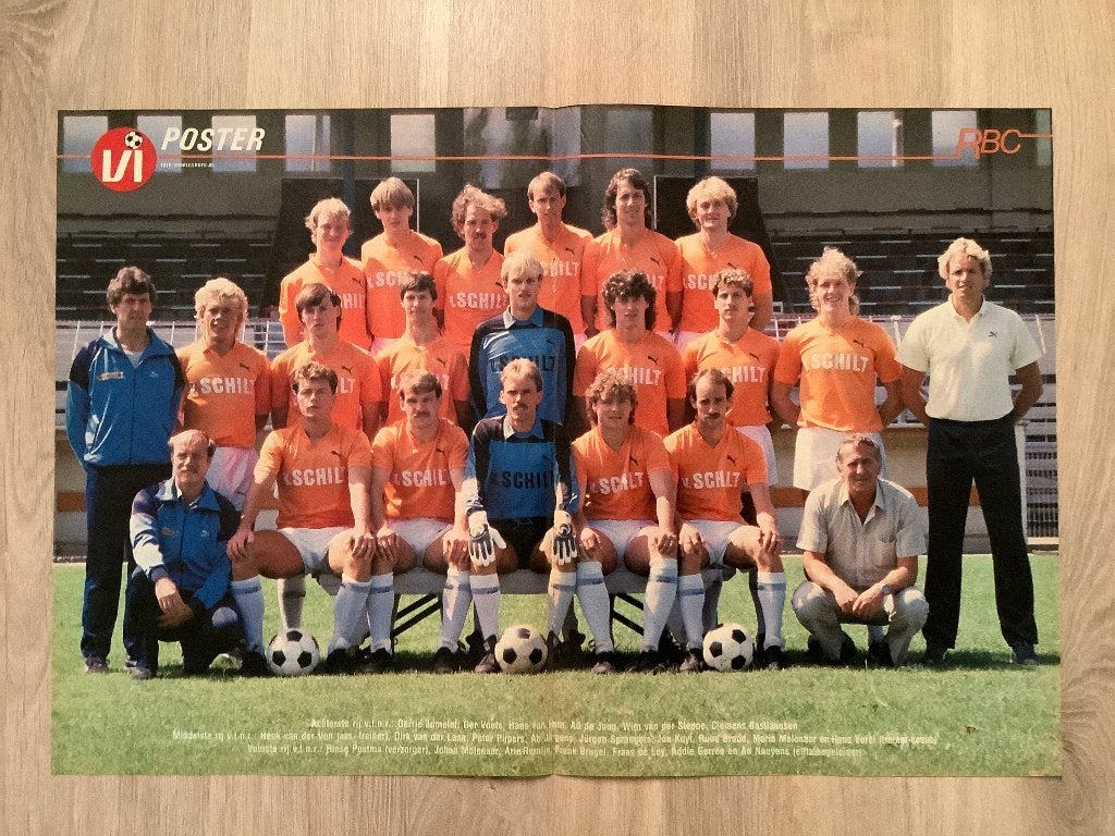 Poster RBC Roosendaal Half Jaren 80, Ophalen of Verzenden, Zo goed als nieuw, Overige binnenlandse clubs, Poster, Plaatje of Sticker
