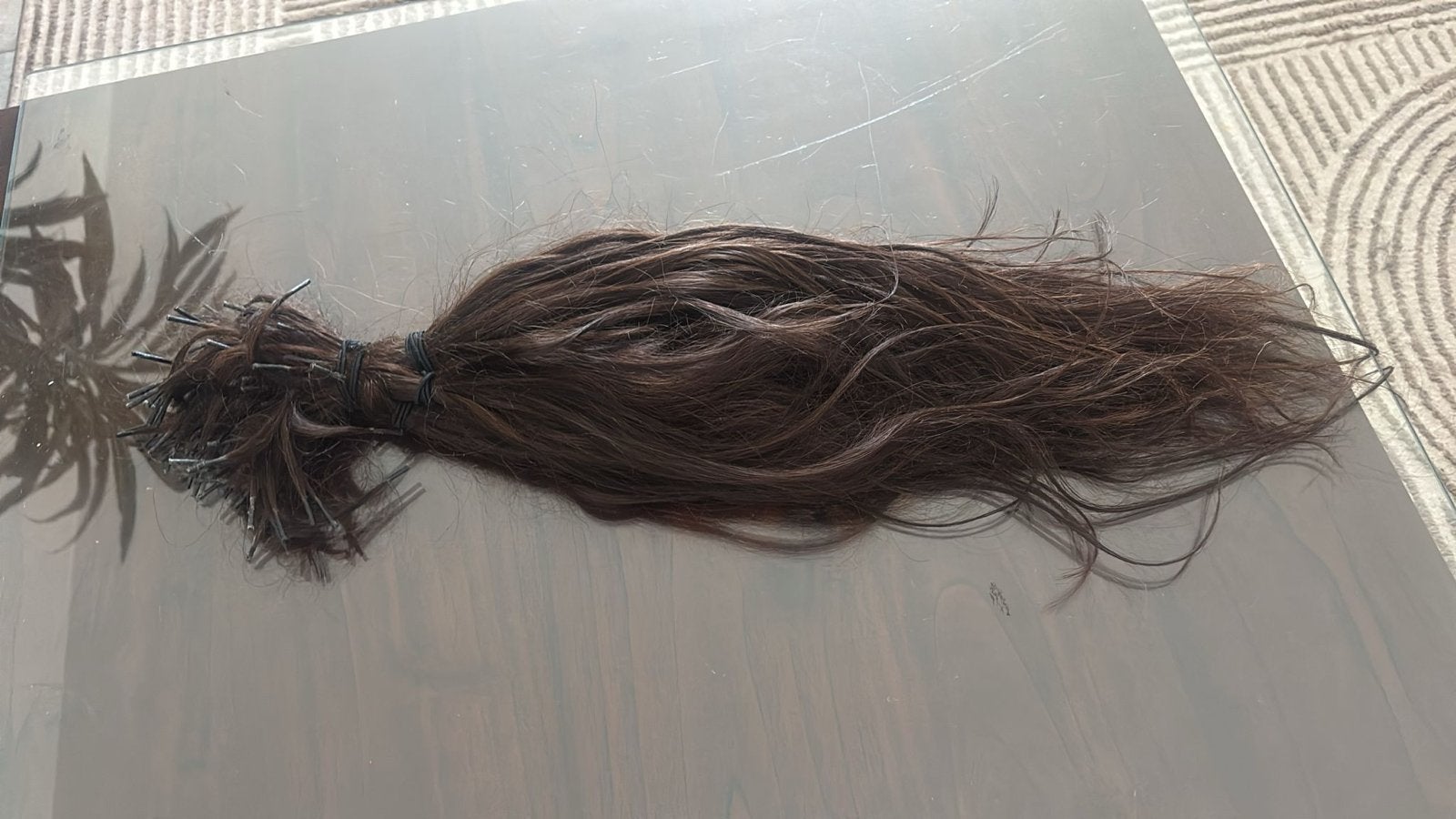 Micro ring haar extensions - 125 stuks, Ophalen of Verzenden, Gebruikt, Pruik of Haarverlenging