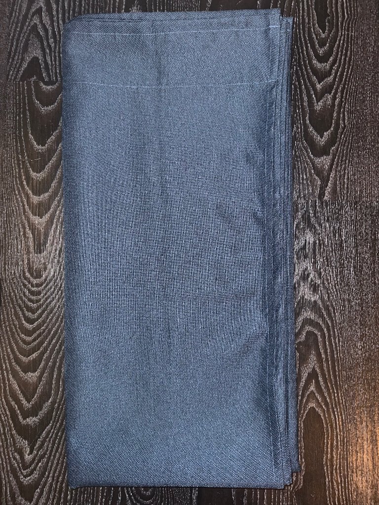 Donkerblauw verduisterend gordijn, 145 cm, Ophalen of Verzenden, Zo goed als nieuw, Gordijn