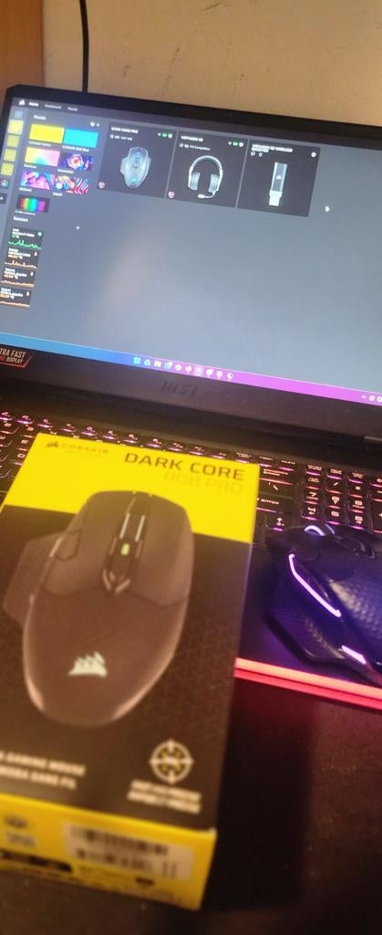 Corsair Dark Core Pro RGB - Gaming Muis, Ophalen of Verzenden, Gaming muis