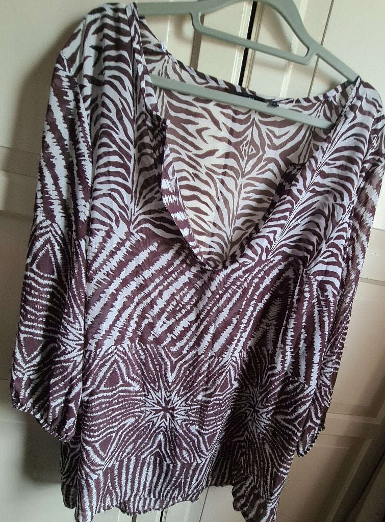 Promiss blouse Maat 48, Promiss, Bruin, Verzenden, Blouse of Tuniek