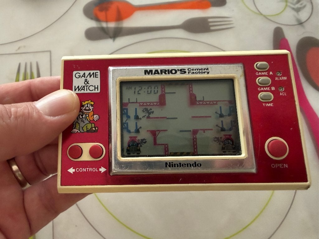 Nintendo Game & Watch Mario's Cement Factory handheld, Spelcomputers en Games, Avontuur en Actie, Gebruikt, 1 speler, Ophalen of Verzenden