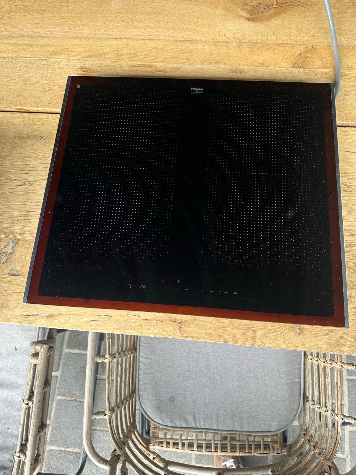 Pelgrim IK4062R Inductiekookplaat - Flexibele Kookzones, Witgoed en Apparatuur, Kookplaten, Ophalen, Gebruikt, 4 kookzones, Inbouw