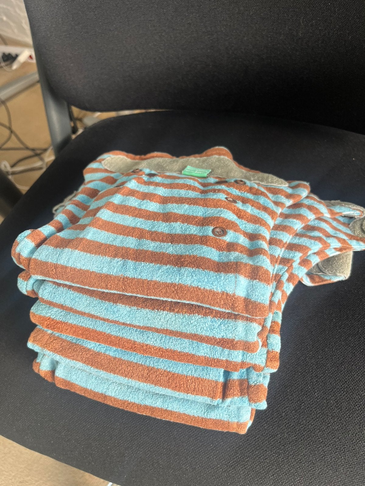 5 Totsbots Bamboozle wasbare luiers bamboe blauw-bruin, Ophalen of Verzenden, Gebruikt
