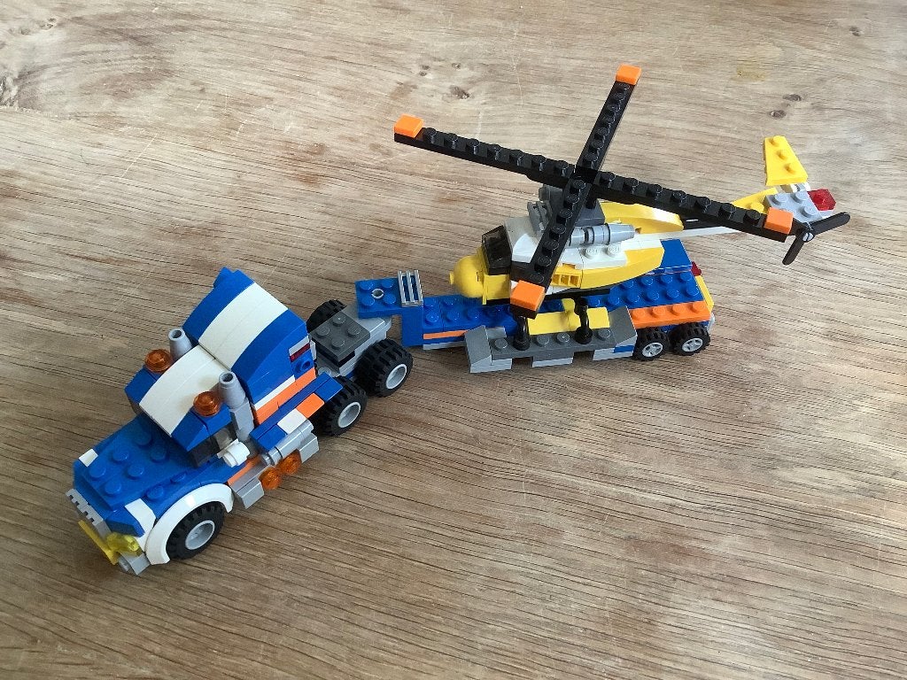 Lego Creator 5765 Helikoptertransport (Compleet), Gebruikt, Lego, Ophalen of Verzenden, Compleet