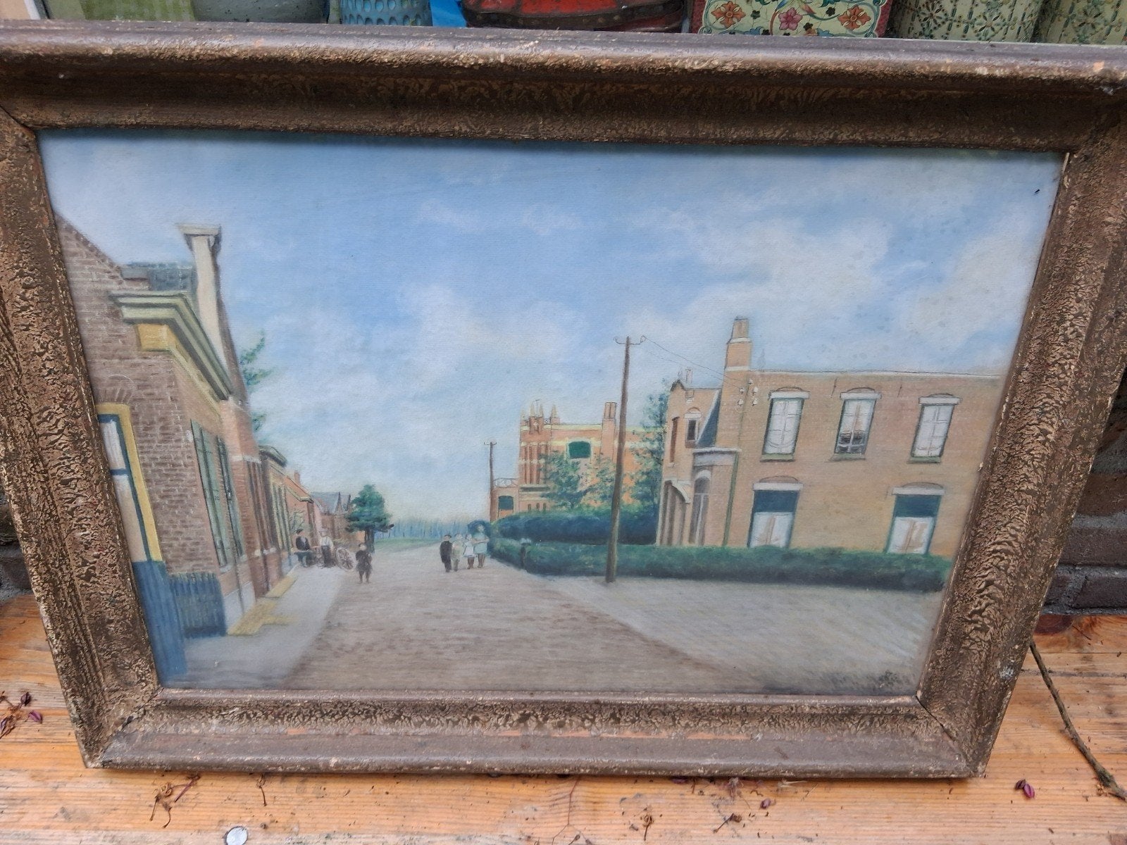 pastel /krijt afbeelding uit 1935., Ophalen of Verzenden