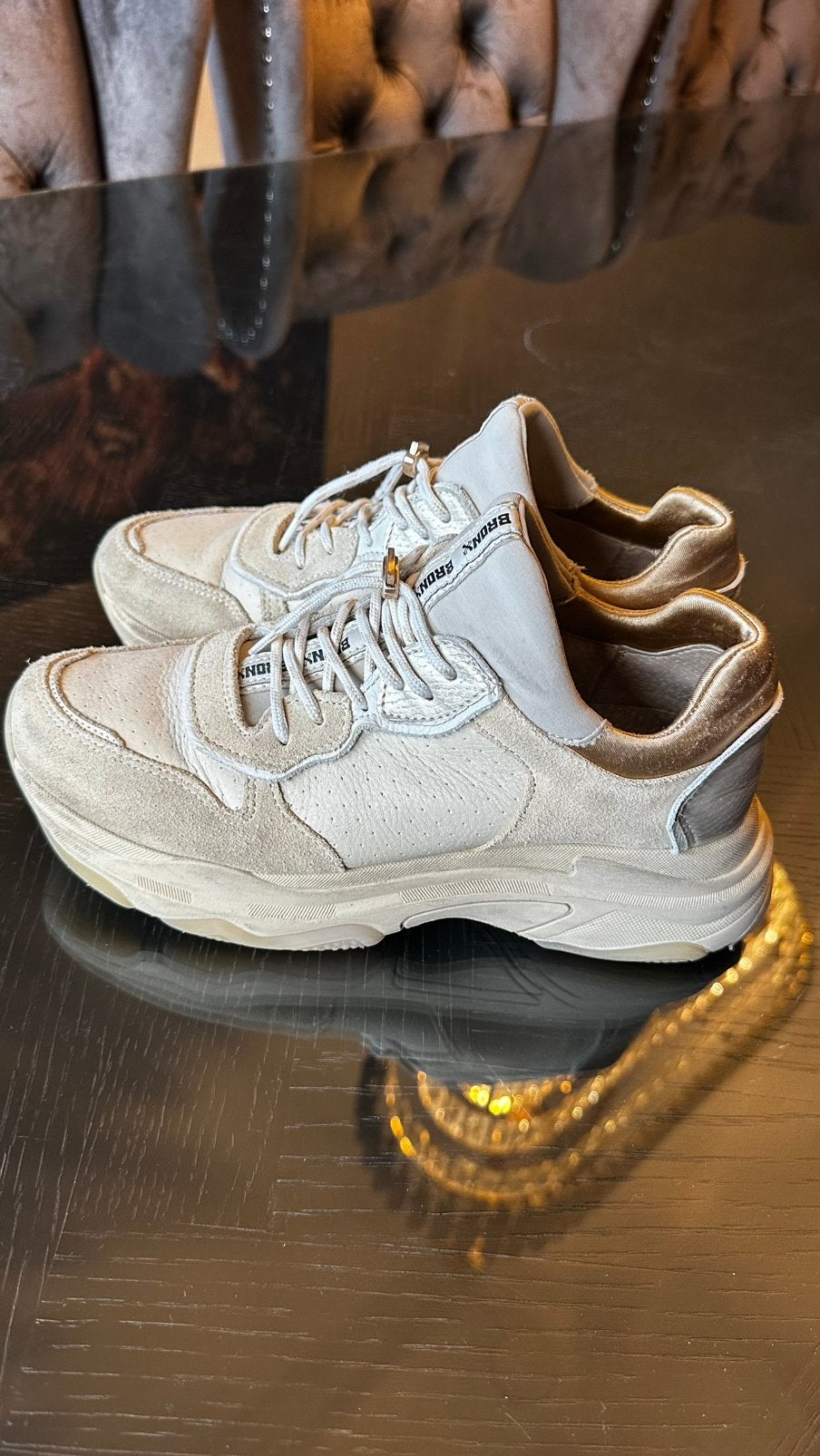 Bronx sneakers maat 40, Verzenden, Beige, Sneakers of Gympen, Zo goed als nieuw