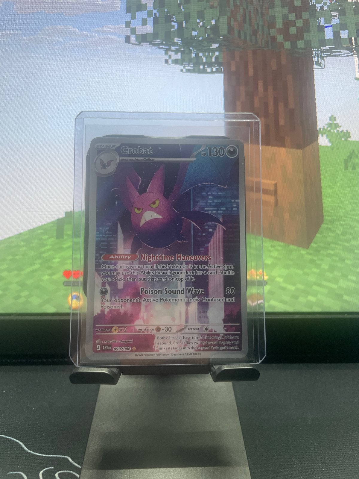 Crobat 093/086  Pokemon Kaart, Ophalen of Verzenden, Zo goed als nieuw, Losse kaart