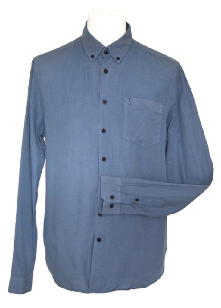Butcher of Blue denim-look overhemd, shirt, blauw, Mt. L, Kleding | Heren, Butcher of Blue, Blauw, Ophalen of Verzenden, Zo goed als nieuw