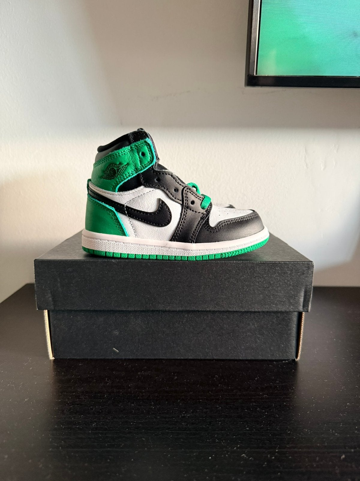 Nike Jordan 1 Lucky Green, Ophalen of Verzenden, Zo goed als nieuw, Overige kleuren
