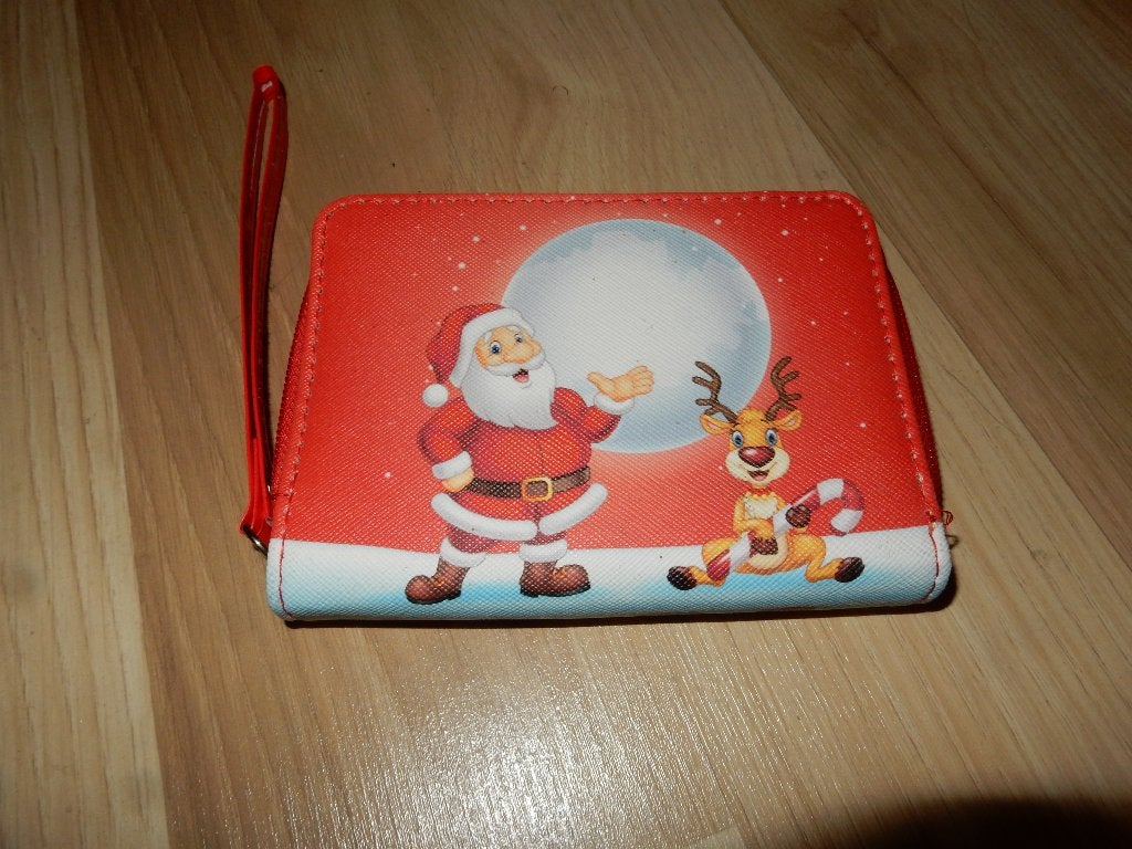 Leuke Portemonnee Thema: Kerst., Sieraden, Tassen en Uiterlijk, Portemonnees, Nieuw, Overige merken, Rood, Ophalen of Verzenden