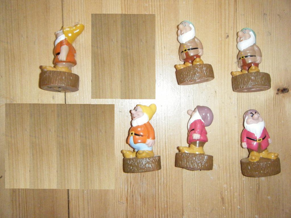 Sneeuwwitje Disney rubber zachte doppen figuren tekenfilm, Ophalen of Verzenden, Gebruikt