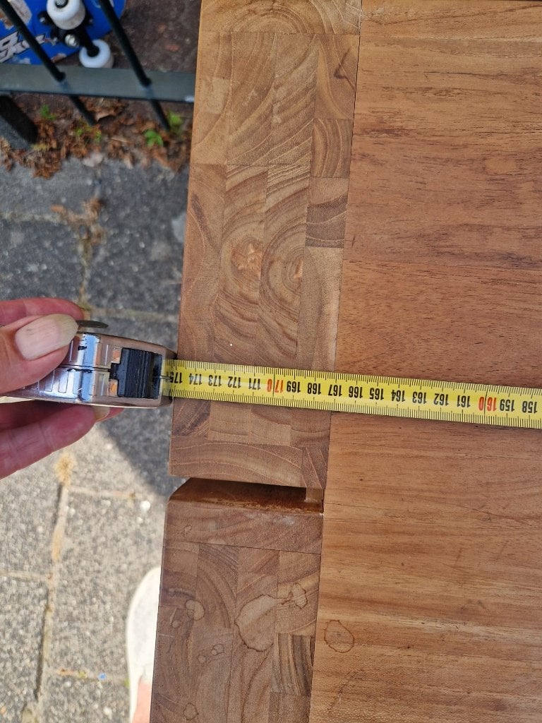 Teak houten tv kast, Ophalen, Gebruikt, 150 tot 200 cm, Teakhout