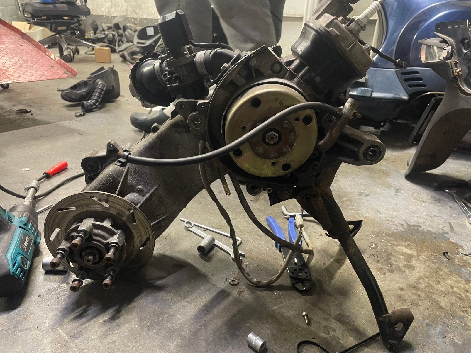Gilera runner 70cc lc dubbel disc blok, Ophalen