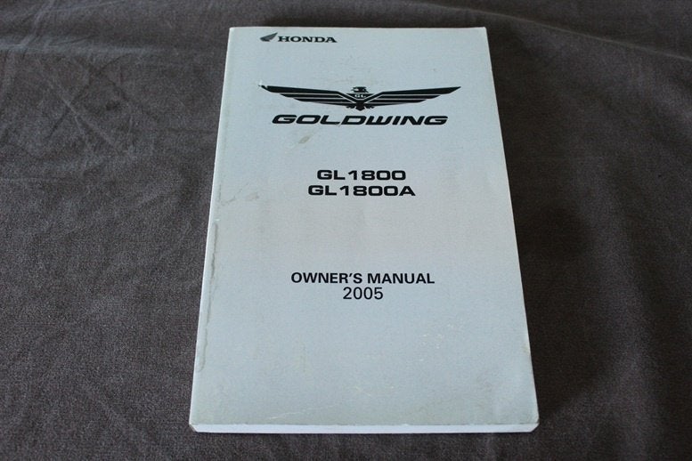 Honda GL1800 A 2005 motorcycle owner's manual Goldwing, Motoren, Handleidingen en Instructieboekjes, Ophalen of Verzenden, Honda