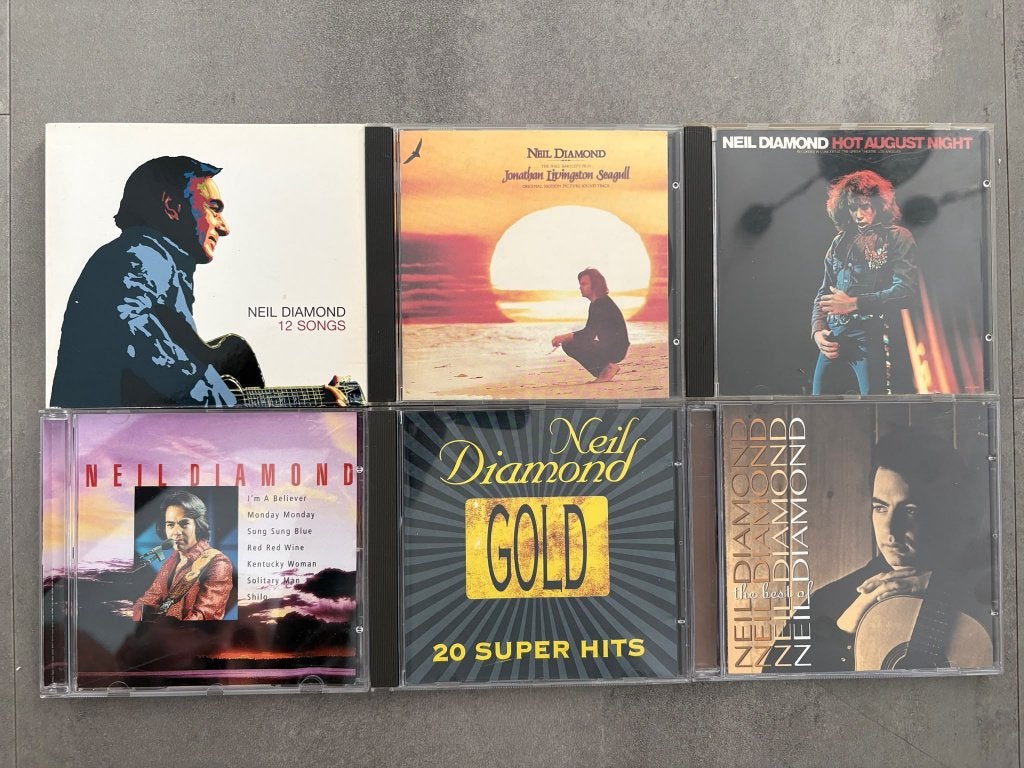 Neil Diamond 6x cd- 12 Songs, Best Of, Gold, Hot Night& Seag, Ophalen of Verzenden, Zo goed als nieuw, Pop, Album