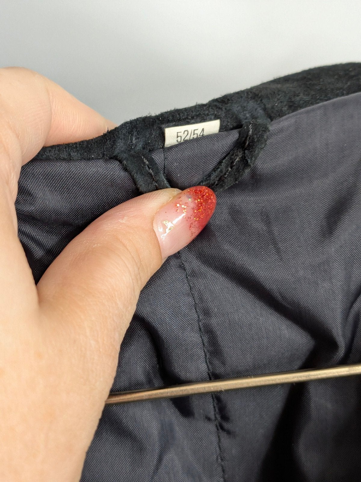 Vintage Heren Suède Leren Jas Zwart Maat 52/54 XXL, Leather, Maat 52/54 (L), Zwart, Leather