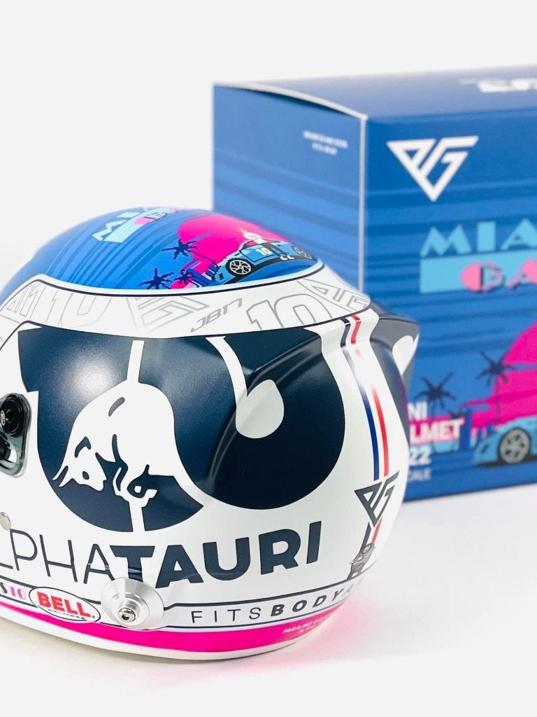 ✅ Pierre Gasly 1:2 helm Miami 2022 Alpha Tauri F1 Team, Ophalen of Verzenden, Nieuw, Formule 1