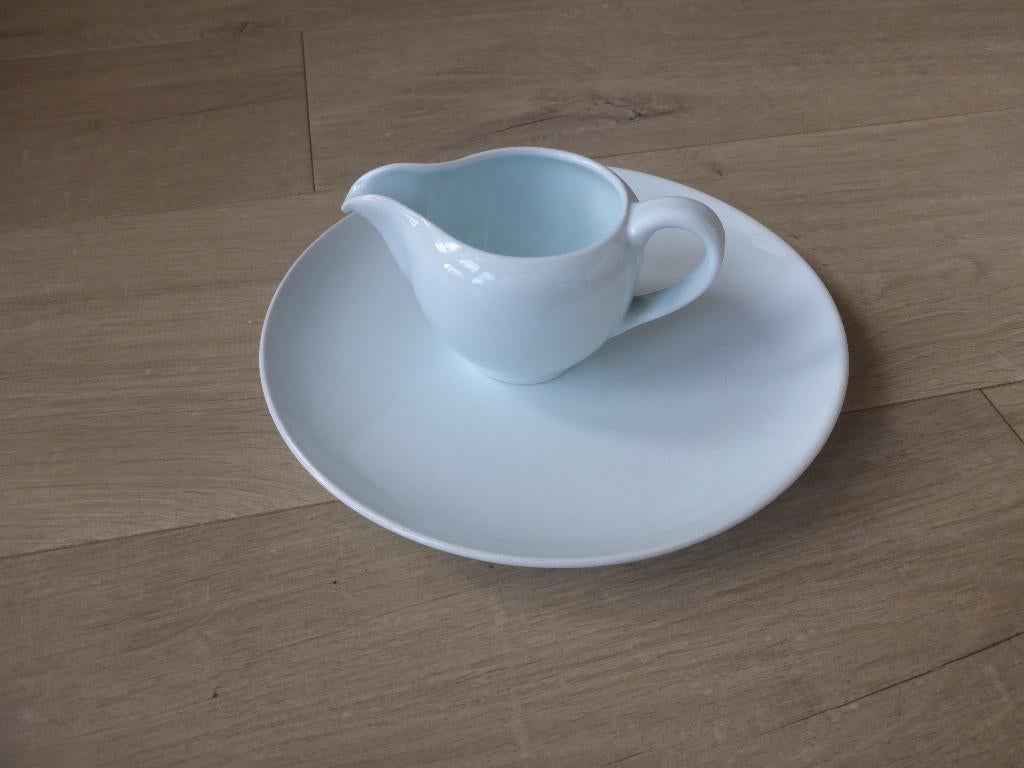 Melkkannetje goedewaagen gouda pastel blauw., Overige materialen, Overige typen, Ophalen of Verzenden, Zo goed als nieuw