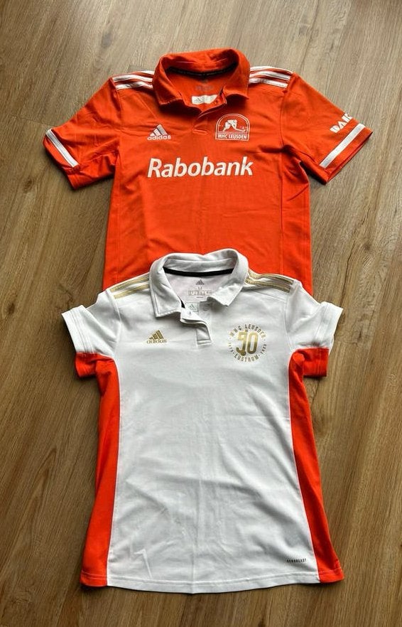 Uit- en thuisshirt MHC Leusden, in goede staat, maat S/M, Ophalen of Verzenden, Zo goed als nieuw, Kleding