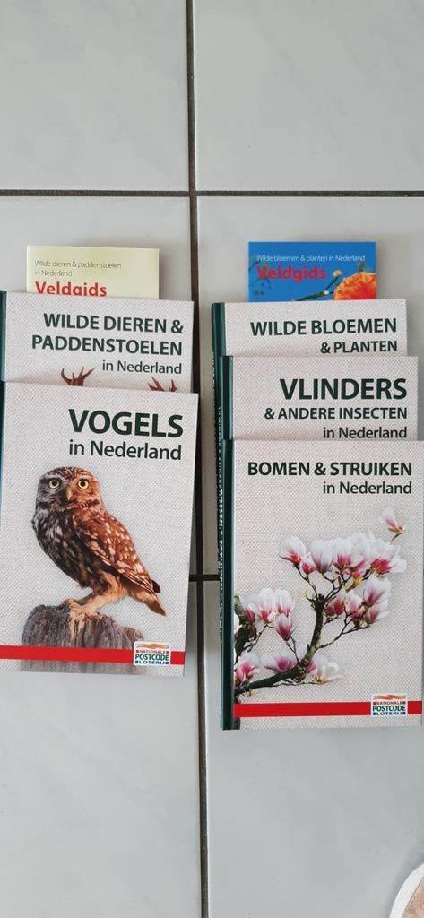 Natuurboeken / losse veldgidsen postcode loterij, Ophalen of Verzenden, Zo goed als nieuw, Bloemen, Planten en Bomen, Postcode loterij
