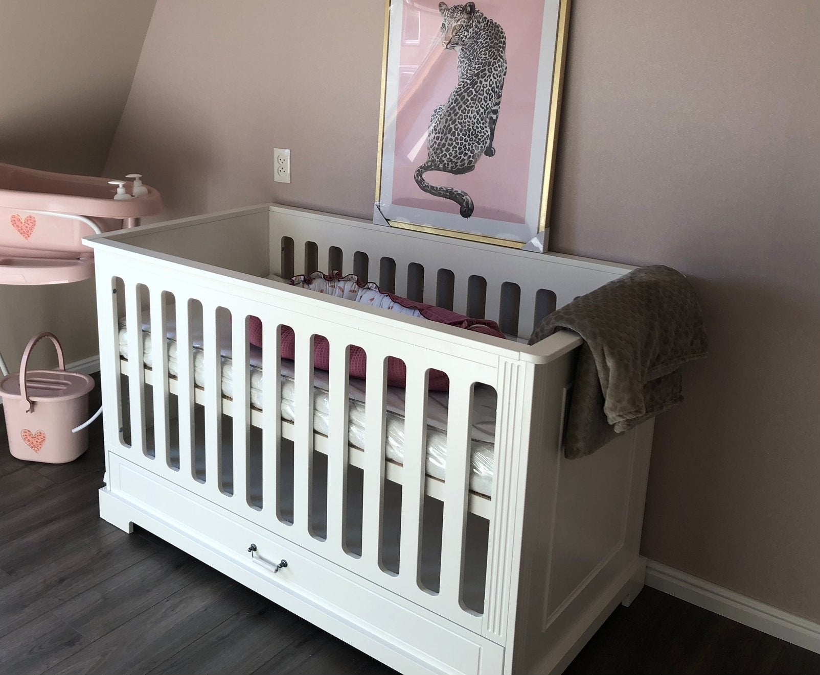 Complete babykamer “ines” met doorgroei bed inclusief matras, Gebruikt, 70 tot 85 cm, Ophalen of Verzenden, Matras