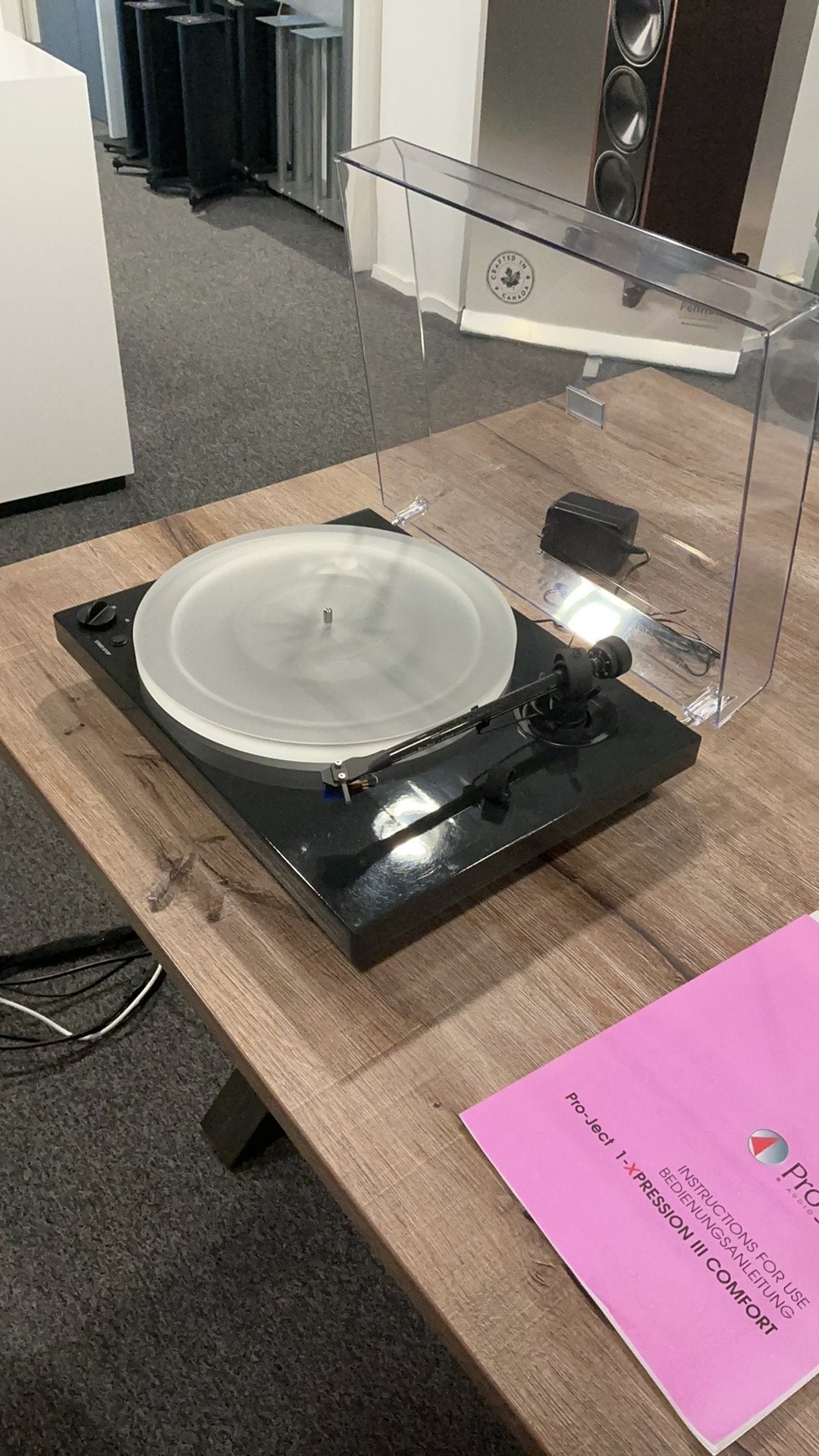 Pro-Ject 1-xpression platenspeler met Ortofon 2M blue, Ophalen, Zo goed als nieuw, Overige merken