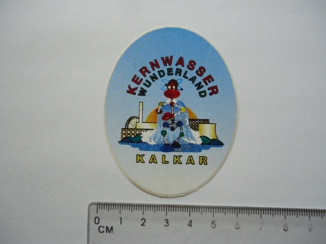 sticker oud KERNWASSER Wunderland Kalkar preptark kermis, Verzenden, Zo goed als nieuw, Bedrijf of Vereniging