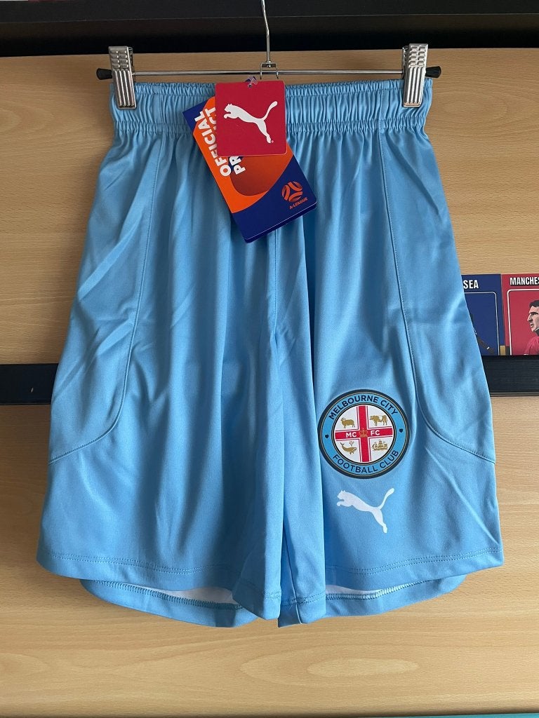 Melbourne City Puma Voetbalbroekje Maat S Nieuw, Puma, Blauw, Nieuw, Ophalen of Verzenden