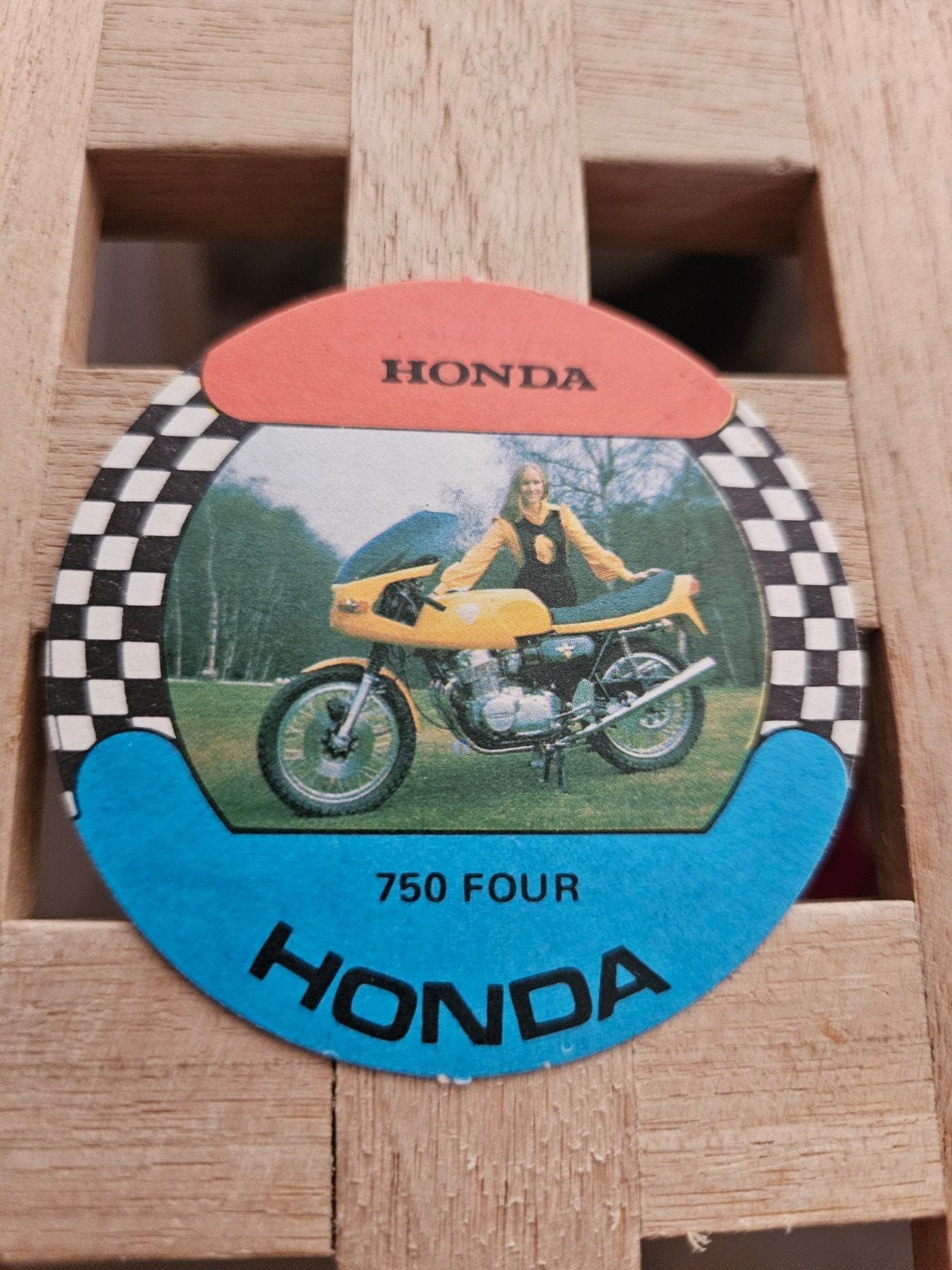 Honda 750 Four motor sticker, Ophalen of Verzenden, Zo goed als nieuw, Auto of Motor